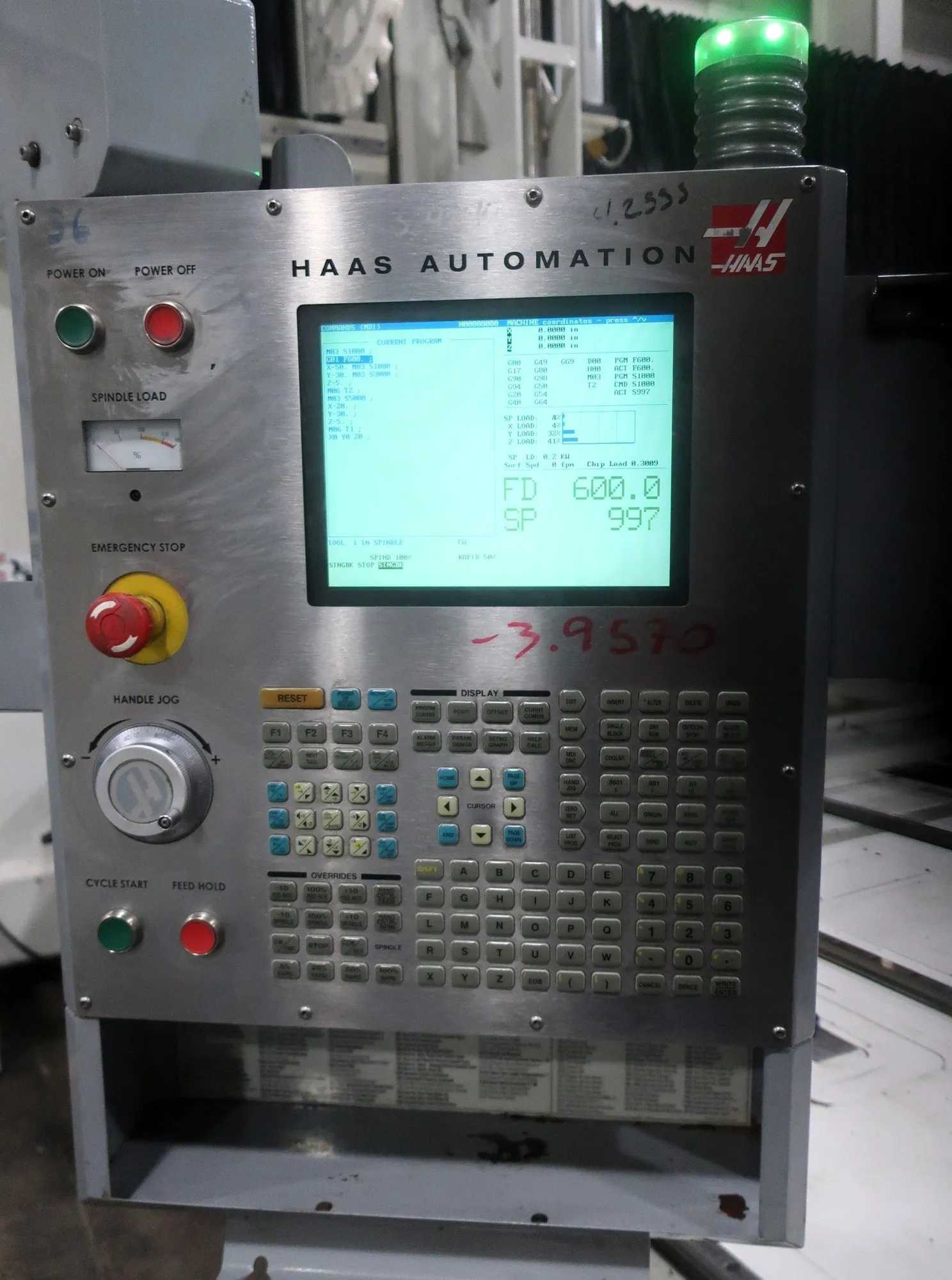2004 HAAS GR510 CNC ROUTER, 5' X 10', 10,000 RPM, CT40, 15 HP, 20 ATC, 3-AXIS - CNC ROUTERS