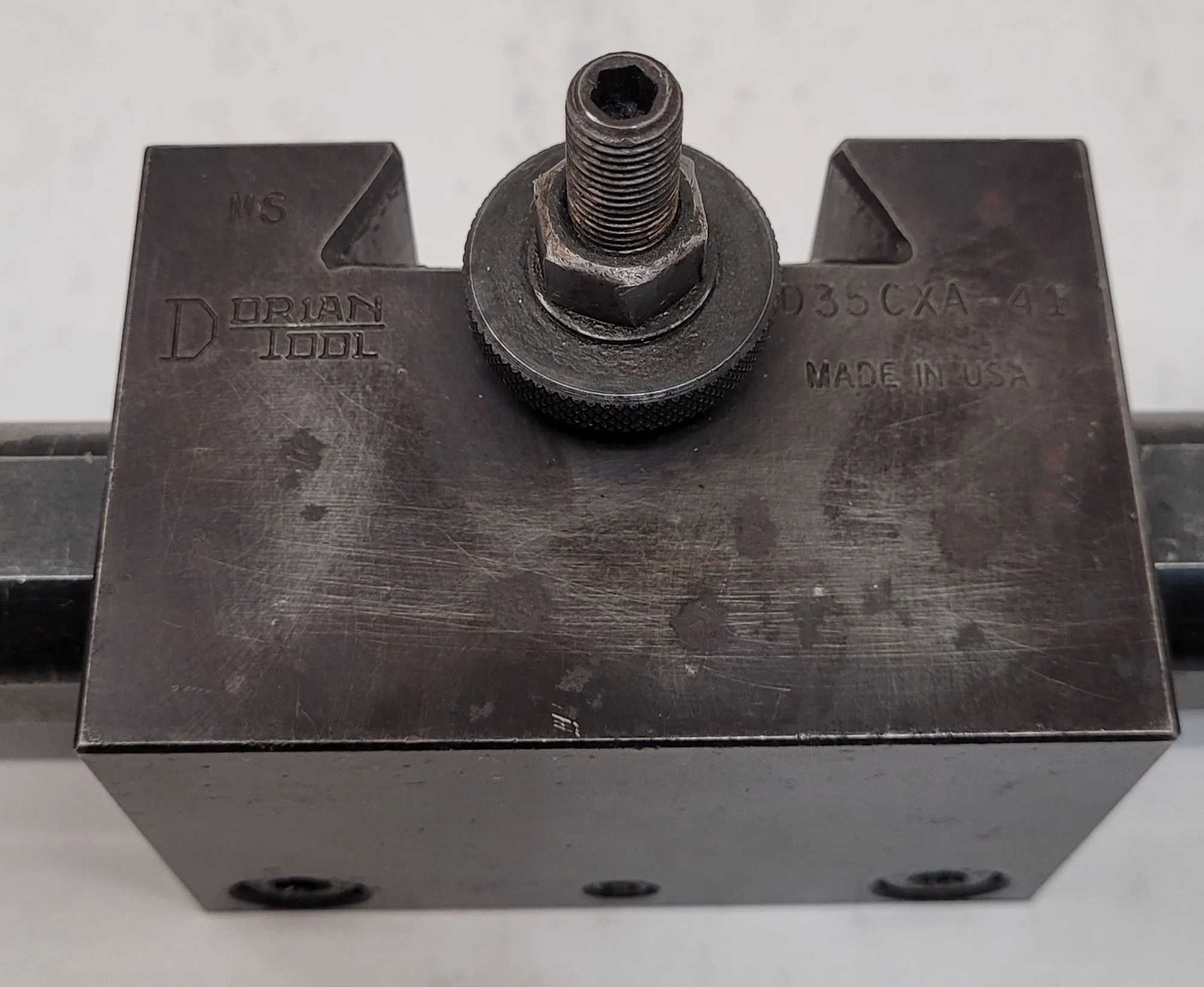 DORIAN TOOL D35CXA-41 BORING BAR HOLDER, 1.25" BORE, SECO S1-MWLNR-20-3 BAR, 14" SWING LATHES - MACHINING TOOLING & PARTS