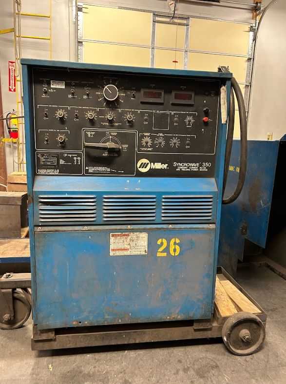 MILLER  SYNCROWAVE 350 WELDING POWER SOURCE - WELDING EQUIPMENT