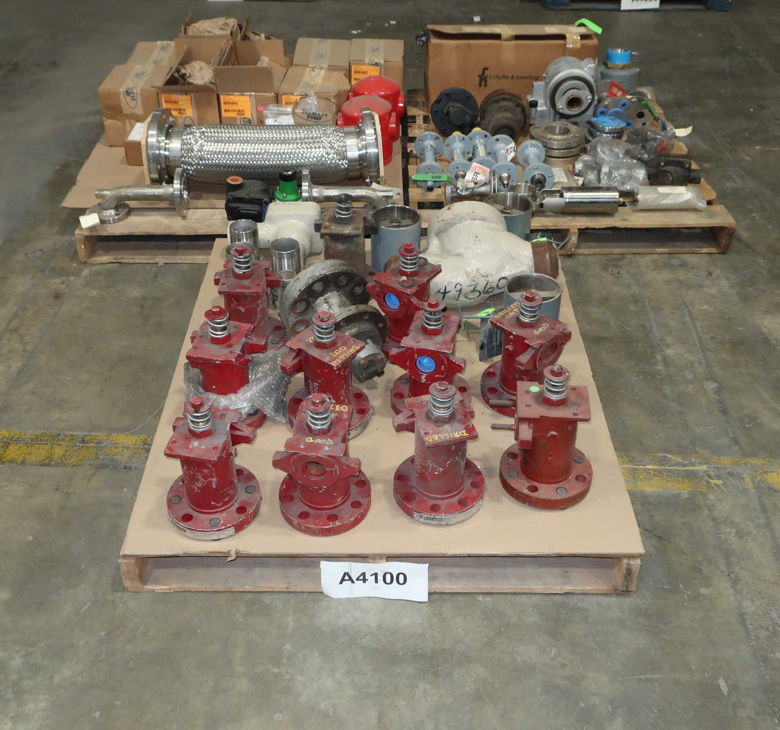 3 PALLETS OF ASSORTED VALVE REPLACEMENT PARTS - VALVES