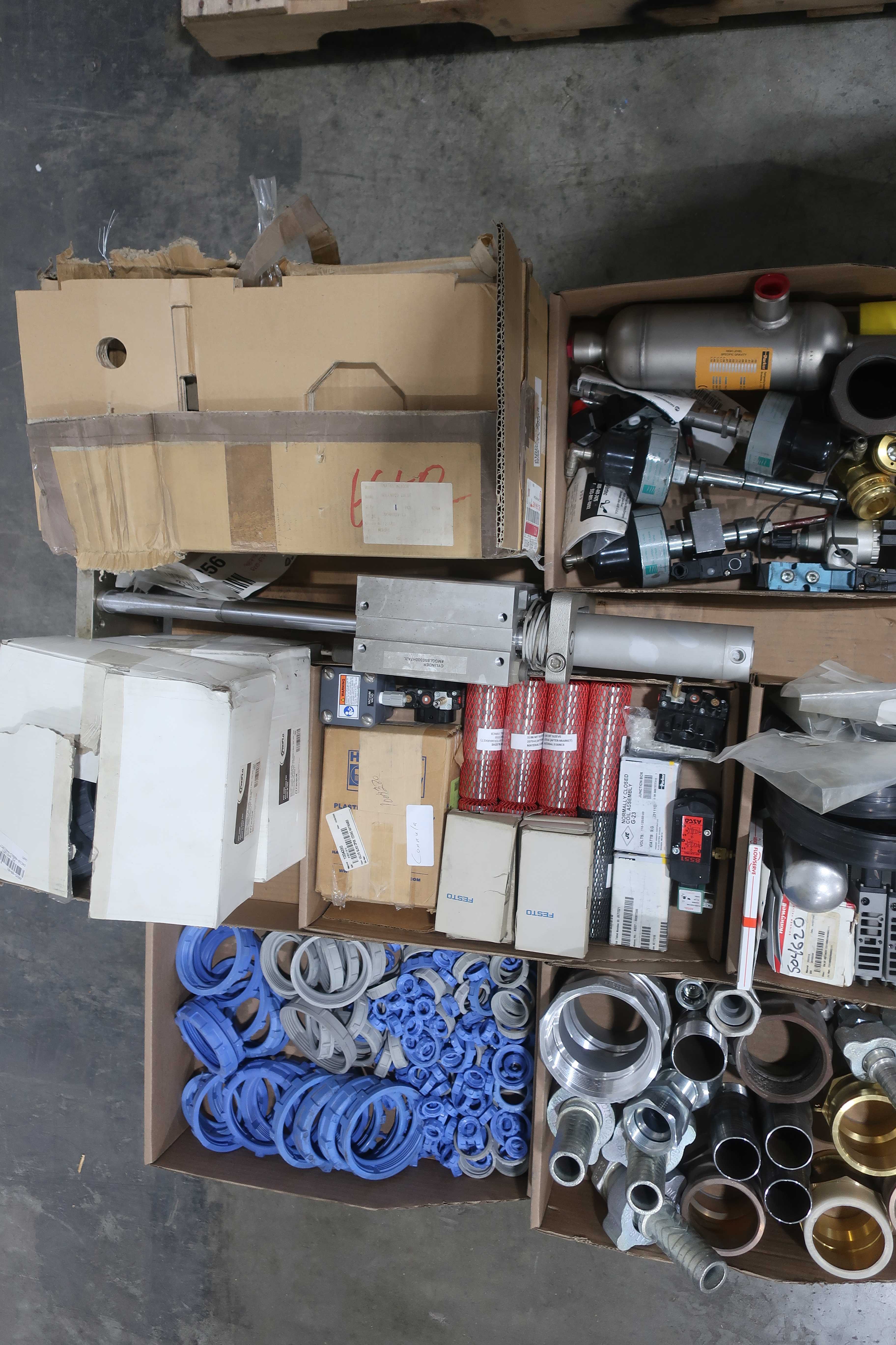SKU 1742091 - 4 PALLETS OF ASSORTED VALVES AND REPLACEMENT PARTS - VALVE PARTS & ACCESSORIES