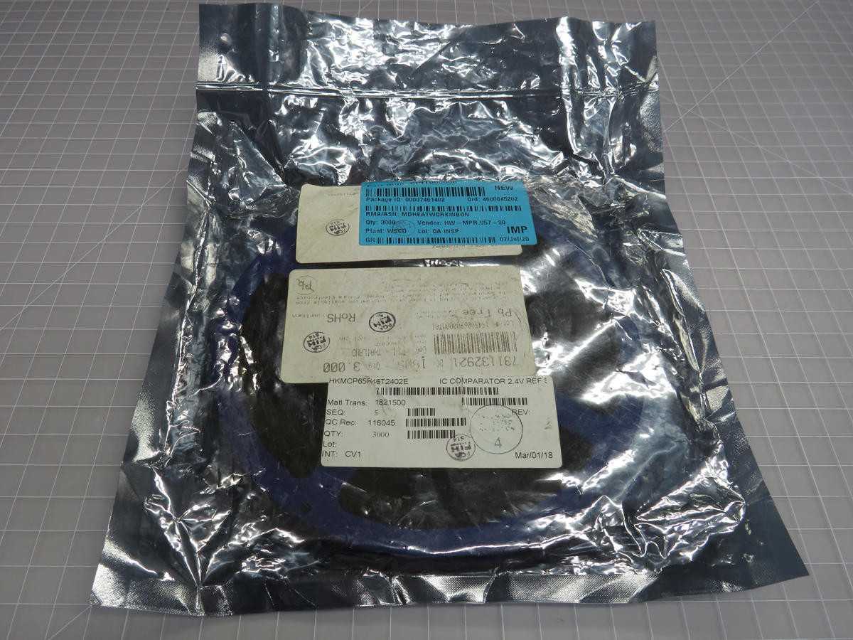 LOT OF 3000 MICROCHIP TECHNOLOGY MCP65R46T-2402E/CHY ANALOG COMPARATORS SINGLE OPEN DRAIN COMPARATOR 2.4V REF - INDUSTRIAL PARTS LOT OF 3000 MICROCHIP TECHNOLOGY MCP65R46T-2402E/CHY ANALOG COMPARATORS SINGLE OPEN DRAIN COMPARATOR 2.4V REF - INDUSTRIAL PARTS