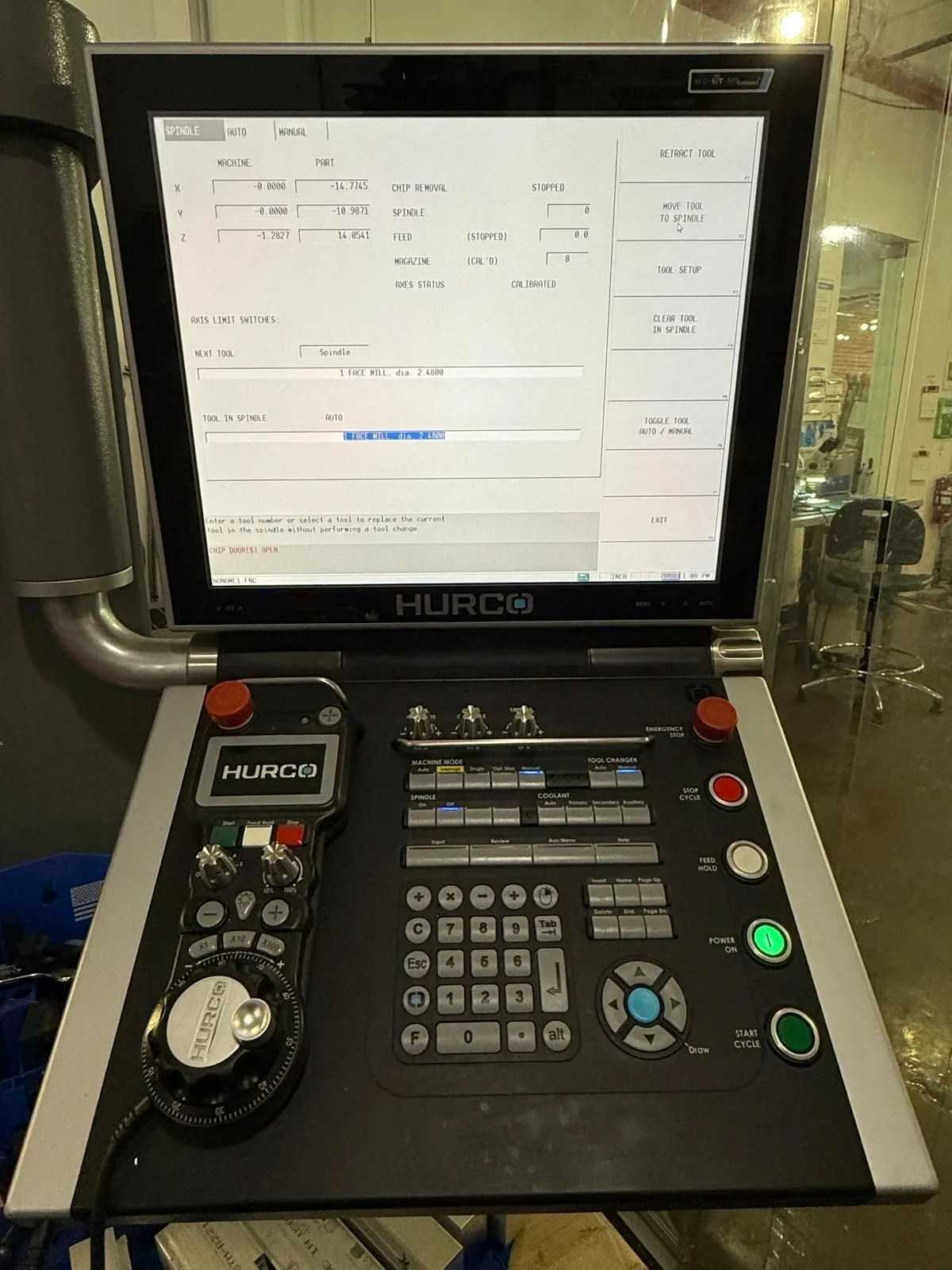 2022 HURCO VM10I PLUS VERTICAL MACHINING CENTER 26X16X20IN TRAVELS 12K RPM 15 HP 24 ATC - VERTICAL MACHINING CENTERS