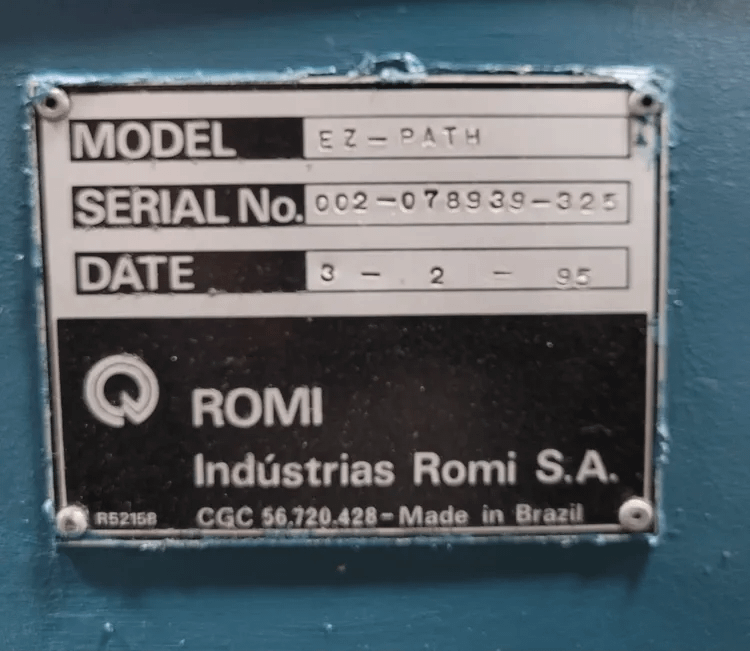 1996 BRIDGEPORT ROMI EZ PATH CNC LATHE, 16.5" SWING, 40" Z, 8 HP, 3000 RPM, 5000 LBS. - CNC LATHES