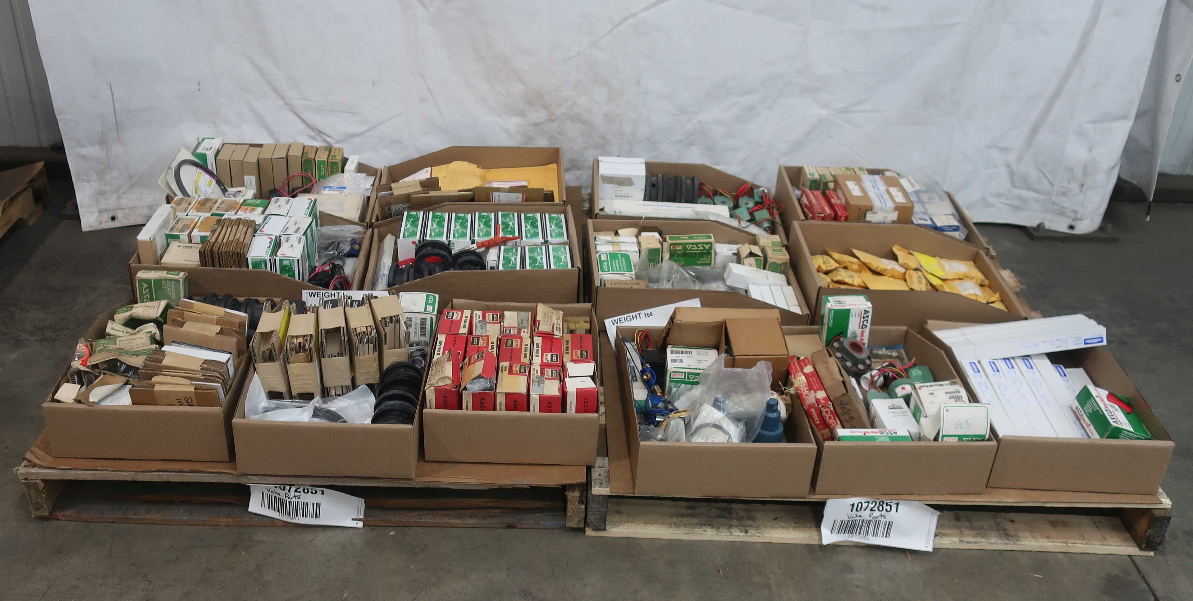2 PALLETS OF ASSORTED VALVE PARTS AND ACCESSORIES - VALVE PARTS & ACCESSORIES