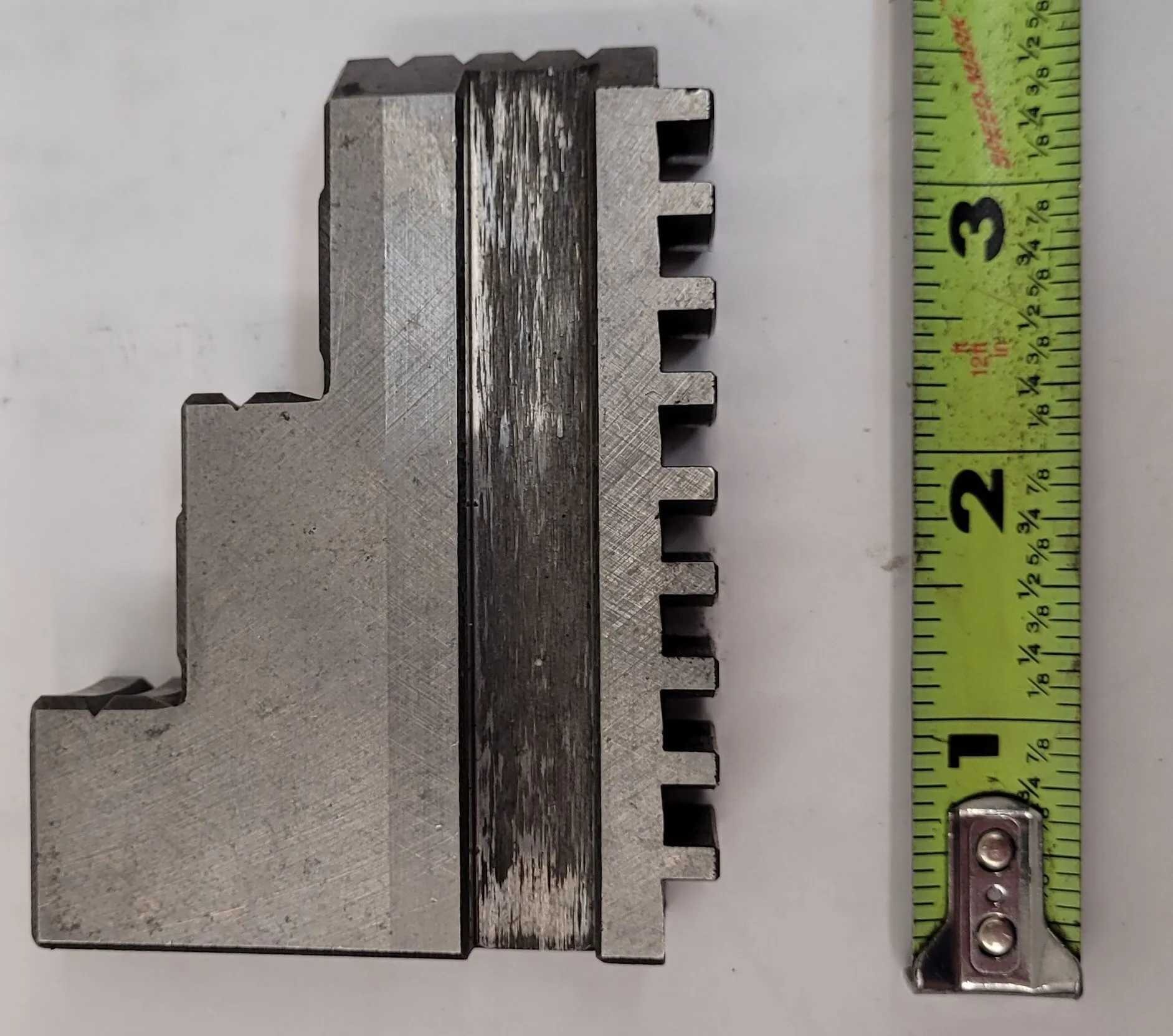 LATHE CHUCK JAWS, C8501, 3-3/8" H X 7/8" W X 2-1/2" D, 1/8" GAP, 3 PIECE SET - MACHINING TOOLING & PARTS