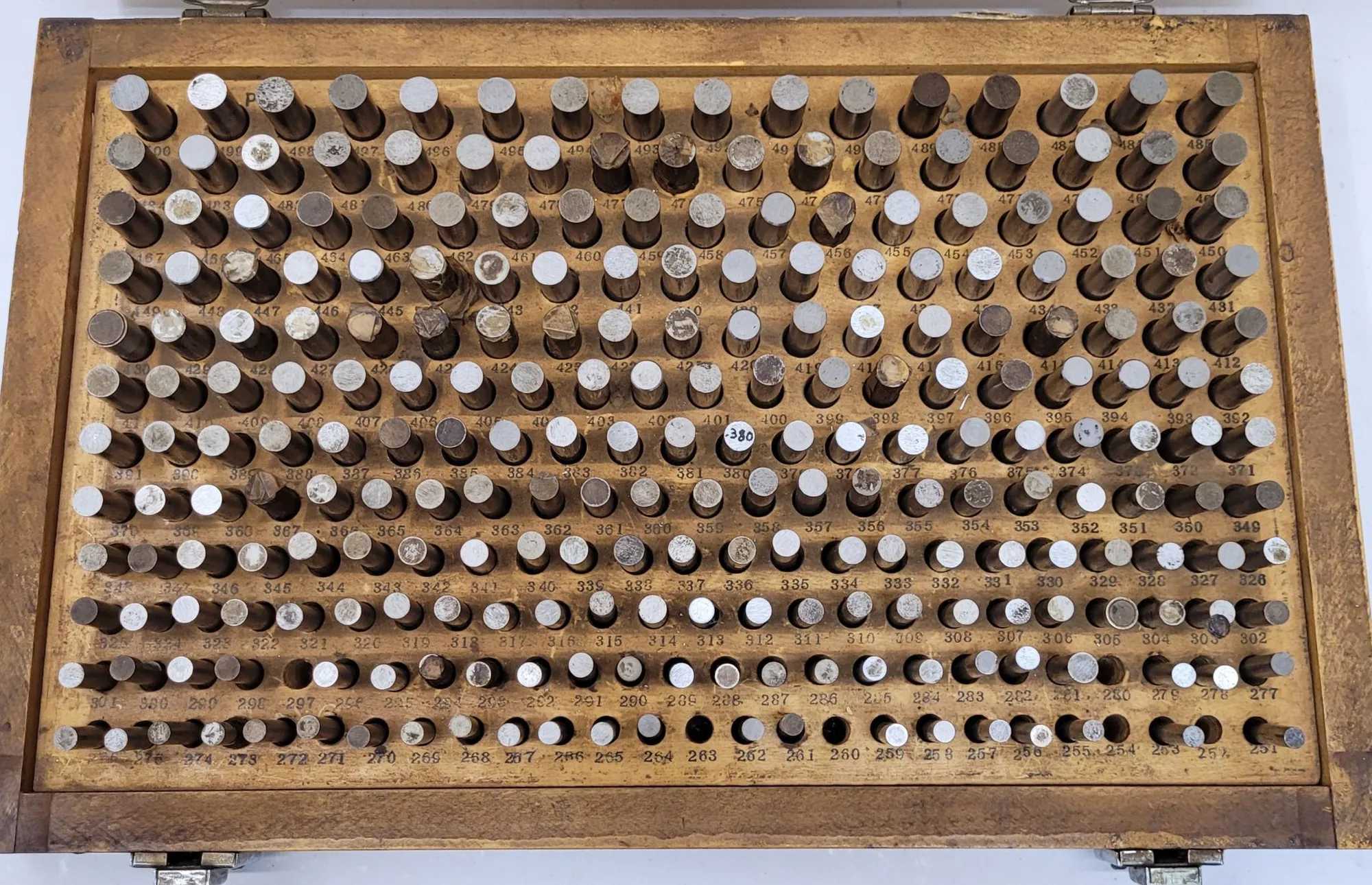 PHASE 2 MODEL P-2 MINUS PLUG GAGE SET, RANGE .251-.500 - MACHINE TOOLING