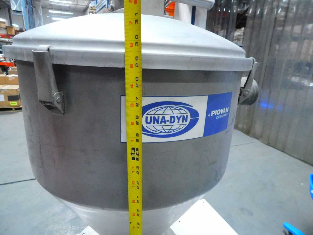 UNA-VIN PIOVAN LSDCAF211 PLASTIC HOPPER LOADER, S.S - STORAGE & HANDLING EQUIPMENT