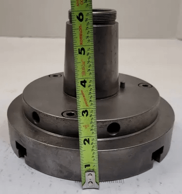 4 JAW LATHE CHUCK, 7-3/4" DIAMETER, 1-1/4" THROUGH HOLE - MACHINE TOOLING