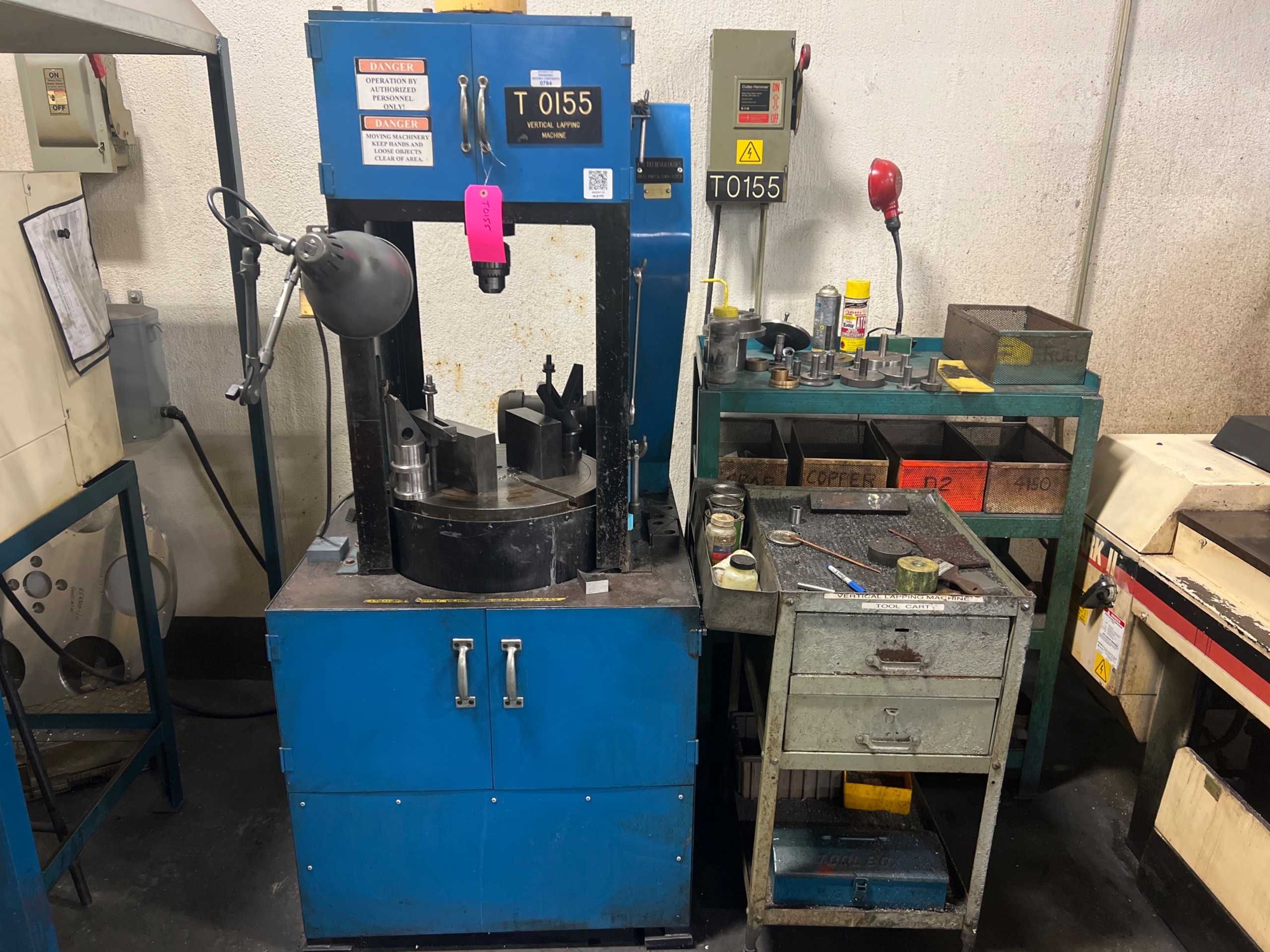 VERTICAL LAPPING MACHINE WITH TOOLS - FINISHING EQUIPMENT