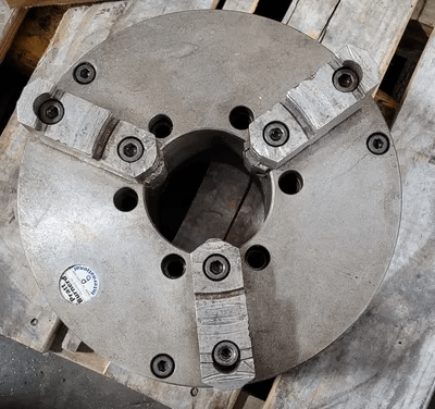 PRATT BURNERD LATHE CHUCK, 12IN OVERALL DIAMETER, 3 JAW - MACHINE TOOLING