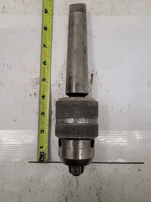 NIKKEN DT45-6 QUICK CHANGE TOOL HOLDER, 45 TAPER, 1/2" DRILL CHUCK (APPROX 8" OAL) - MACHINE TOOLING