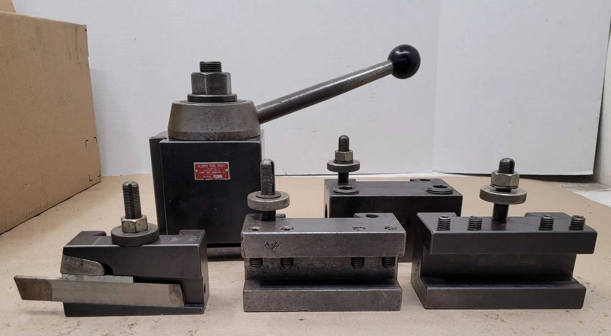 ALORIS DA QUICK-CHANGE TOOL POST SET, INCLUDES DA1, DA2, DA4, DA7 HOLDERS - MACHINING TOOLING & PARTS