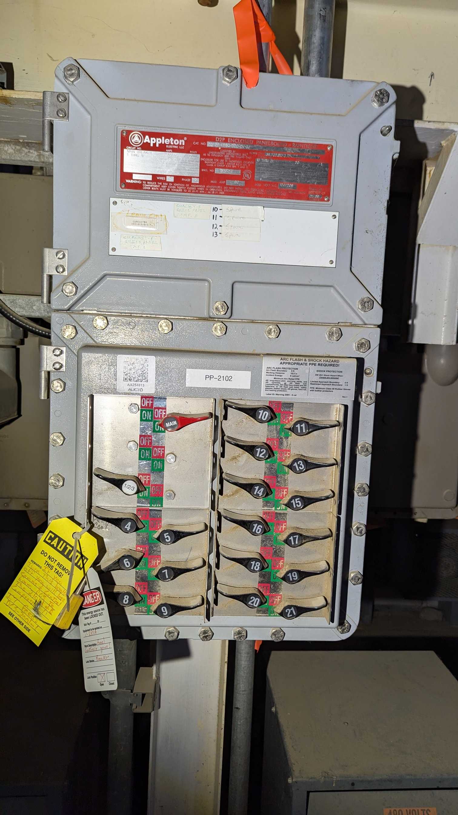 1999 APPLETON D2P PANELBOARD - PANELBOARDS
