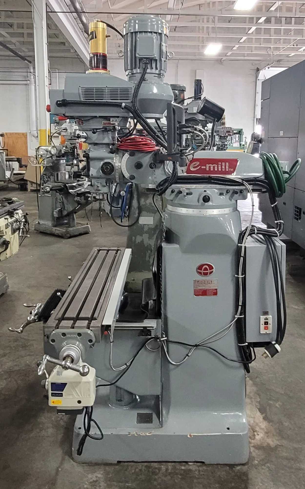 2017 ACER E-MILL 3VS-II VERTICAL MILL, 3HP, 9X49 TABLE, NEWALL DP700 2-AXIS DRO, POWER FEED - VERTICAL MILLING MACHINES