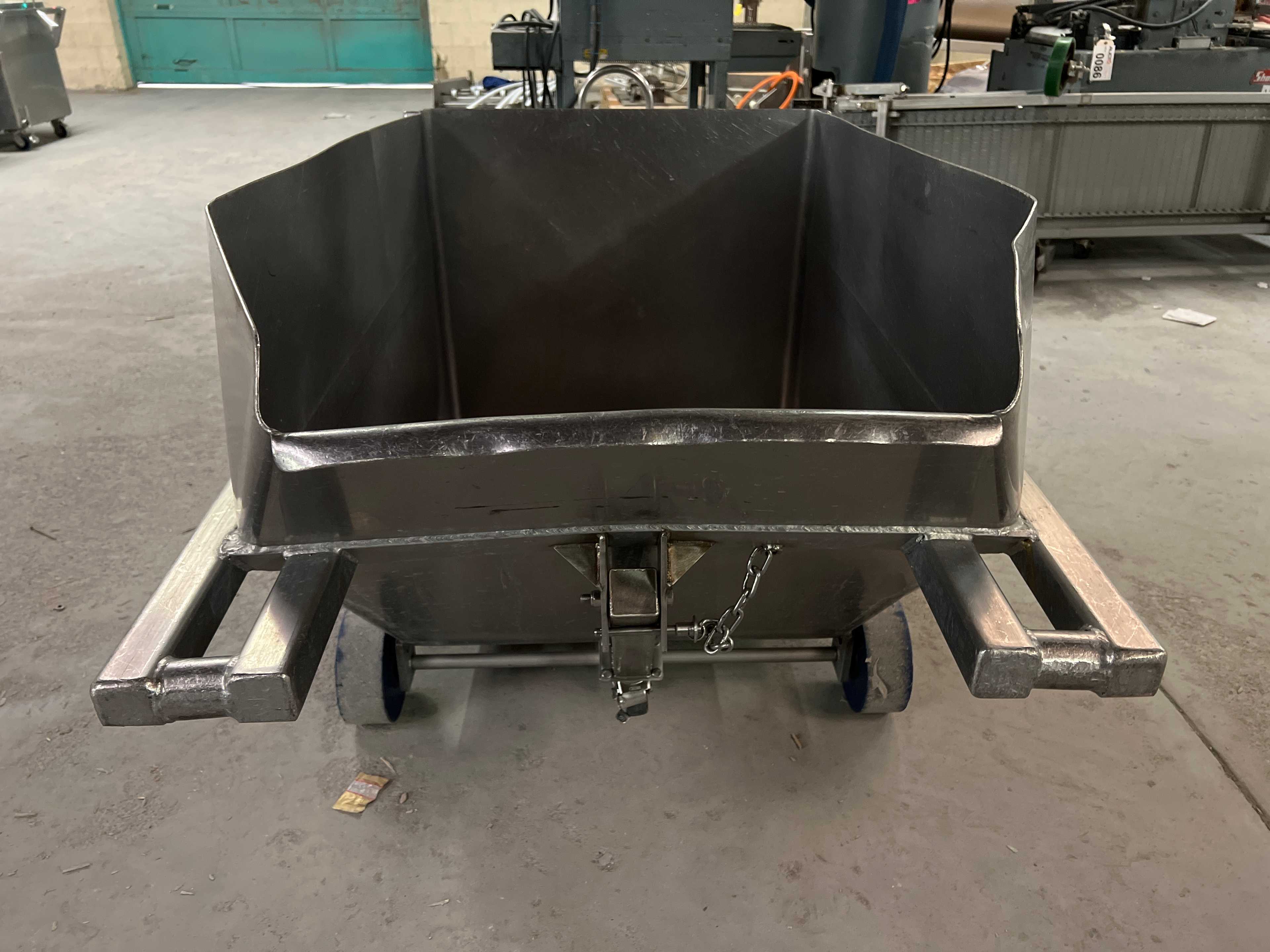 Stainless Steel Dump Cart Hopper - ROLLING CARTS