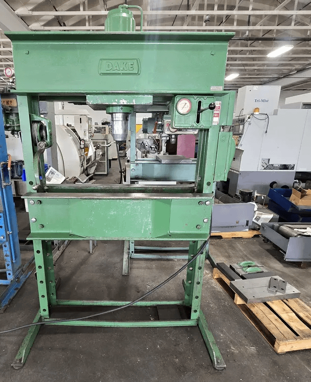 DAKE 908075 H-FRAME PRESS - 75T PRESS, 28T PULL, 2 HP, 440V, 10-IN STROKE, 5 IPM - HYDRAULIC PRESSES