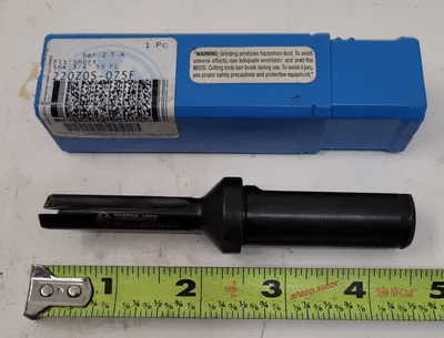 ALLIED MACHINE 220Z0S-075F T-A - SERIES Z FLANGED SHANK STRAIGHT FLUTE HOLDER - SHORT DRILL - MACHINE TOOLING