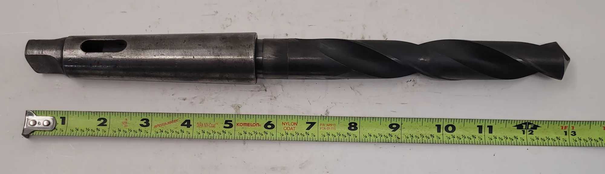 DRILL AMERICA TAPER SHANK DRILL BIT, 1" HSS 3MT W/ MT4 SLEEVE, 2 FLUTES, RIGHT HAND - MACHINE TOOLING