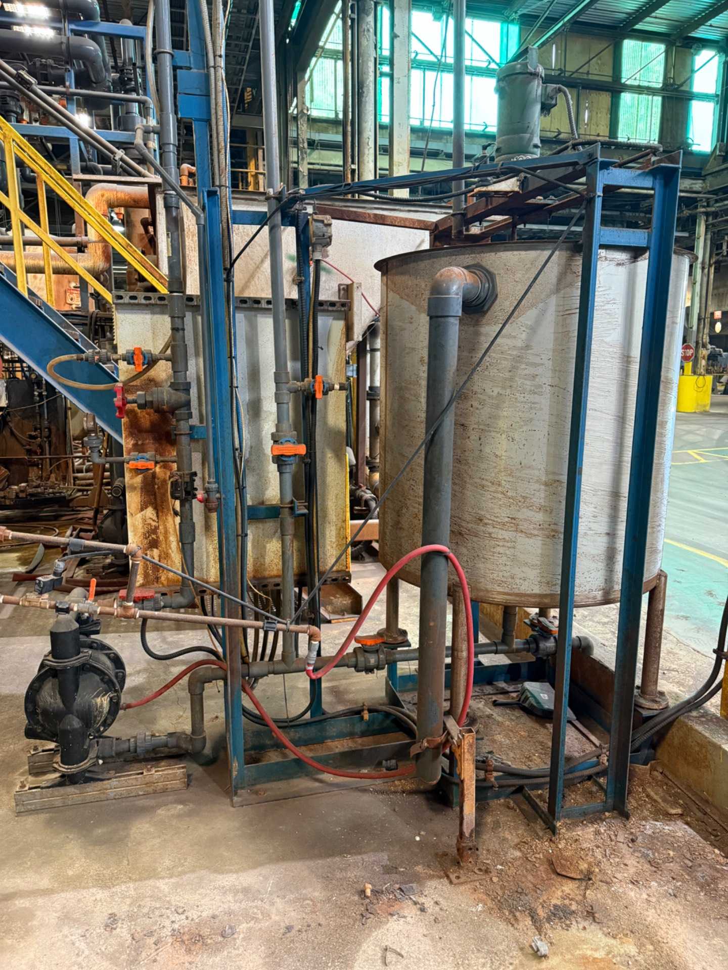 G&F MANUFACTURING TKE-300G SLURRY TANK, 300-GAL, 1/3 HP MIXER, 1725 RPM, 600V CONTROL PANEL - TANKS
