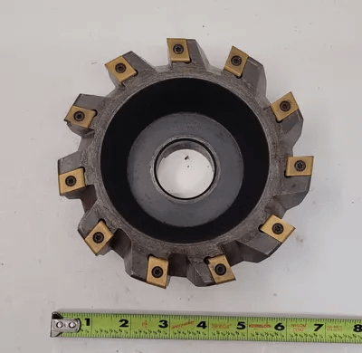 INGERSOLL INDEXABLE SHELL MILL, 6.0" OVERALL DIAMETER, 11 FLUTES, 1.5" ARBOR DIAMETER - MACHINE TOOLING