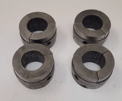 SUPERIOR CINCINNATI 1 11/16" MASTER SERRATED COLLET PAD - SET OF 4, 1-7/8” HEIGHT - MACHINE TOOLING