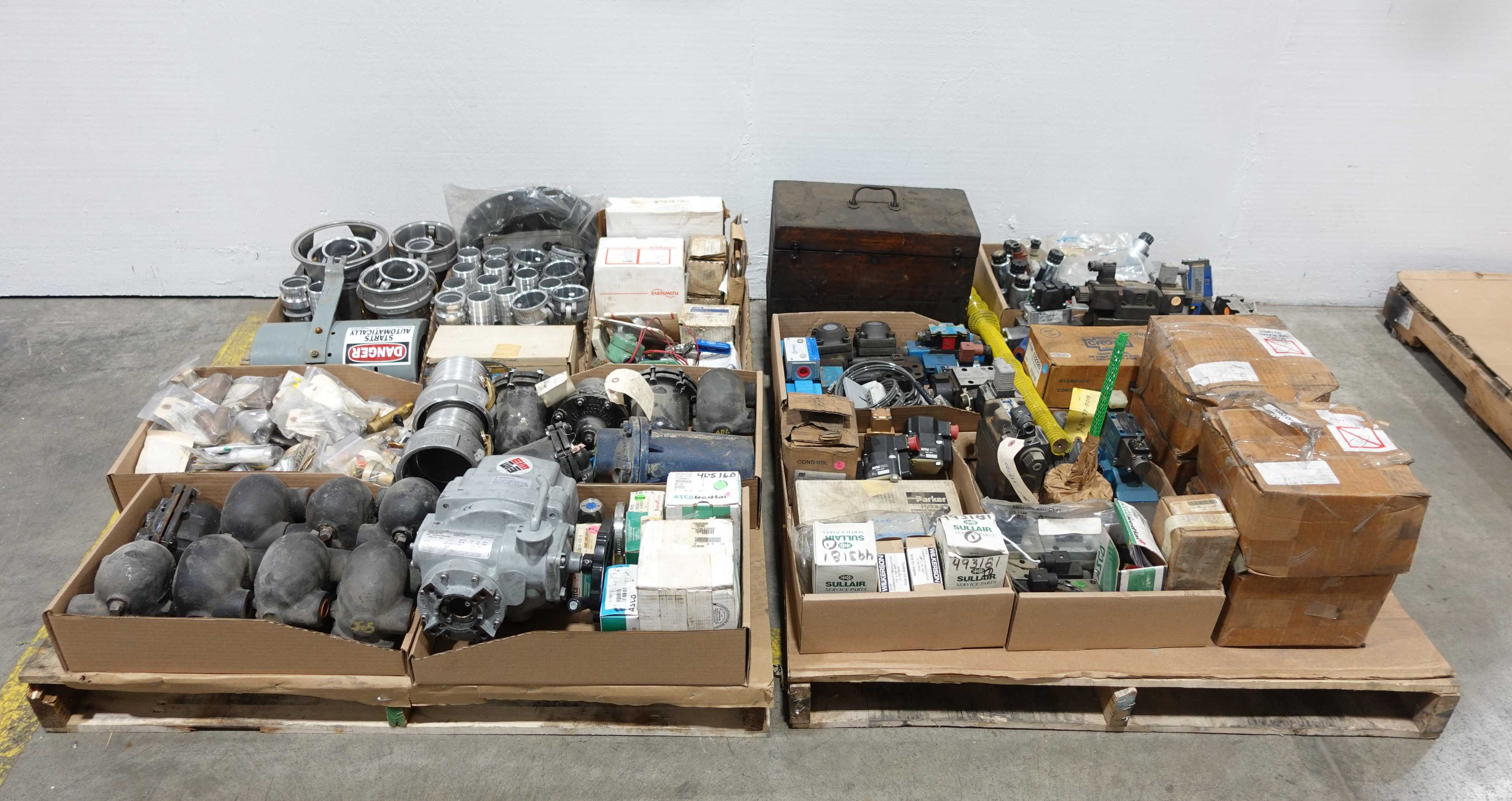 2 PALLETS OF ASSORTED VALVES, PARTS AND ACCESSORIES - VALVES