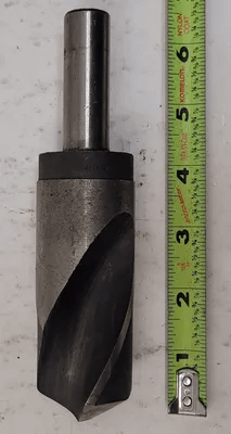 UNBRANDED STUB DRILL 2 FLUTE, SPIRAL, 40MM DIAMETER, 6.5IN OAL, STRAIGHT SHANK - MACHINE TOOLING