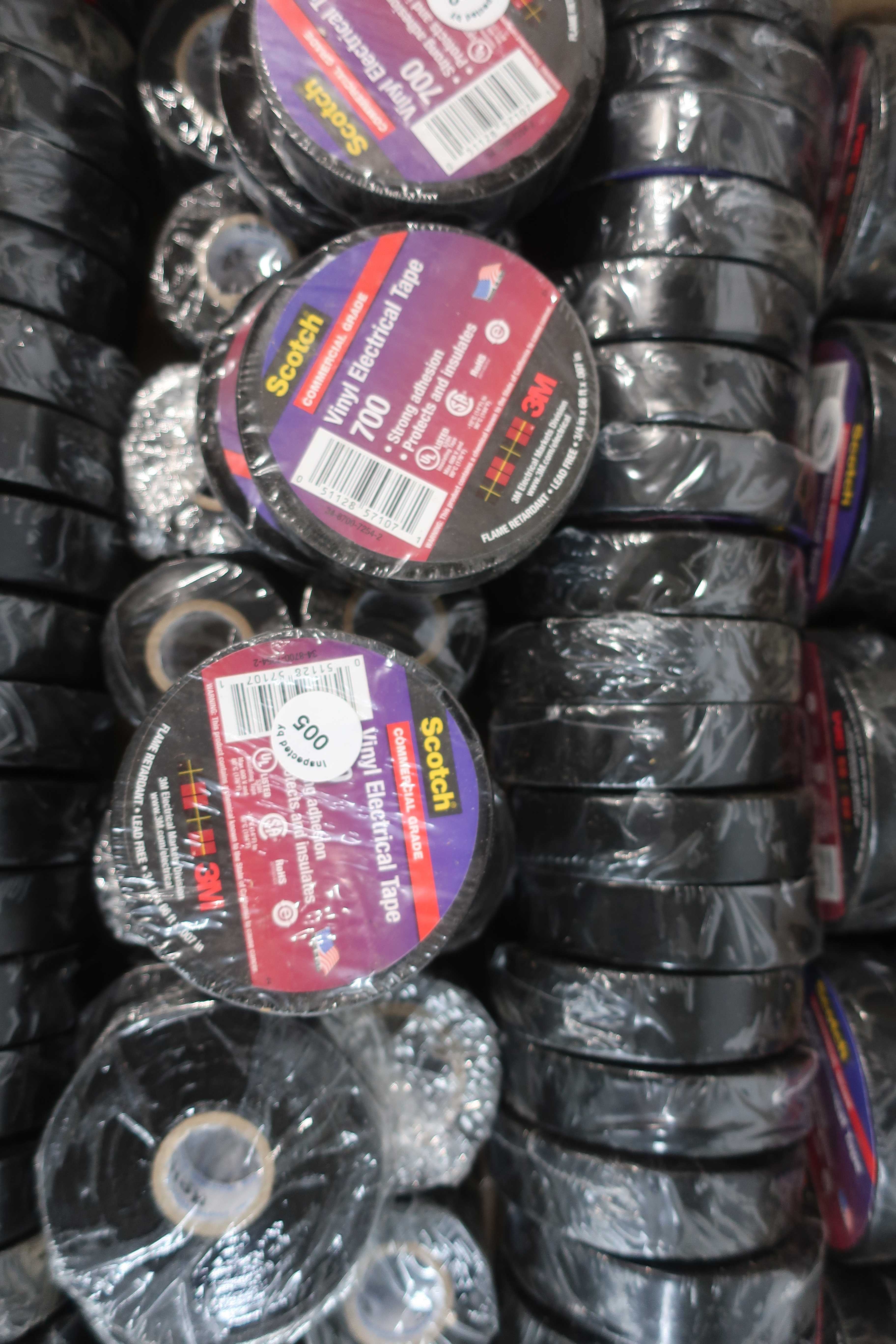 PALLET OF ASSORTED VINYL ELECTRICAL TAPE, NEW IN PACKAGE - MISCELLANEOUS