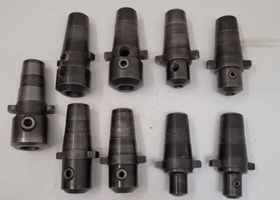 SCULLY JONES XPRESS CHANGE END MILL HOLDER – LOT OF 9 – VARIOUS SIZES - MACHINE TOOLING