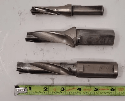 ISCAR INDEXABLE DRILLS - SET OF 3 (4.37", 5", 5.75" OAL) - 2 FLUTES EACH - MACHINE TOOLING