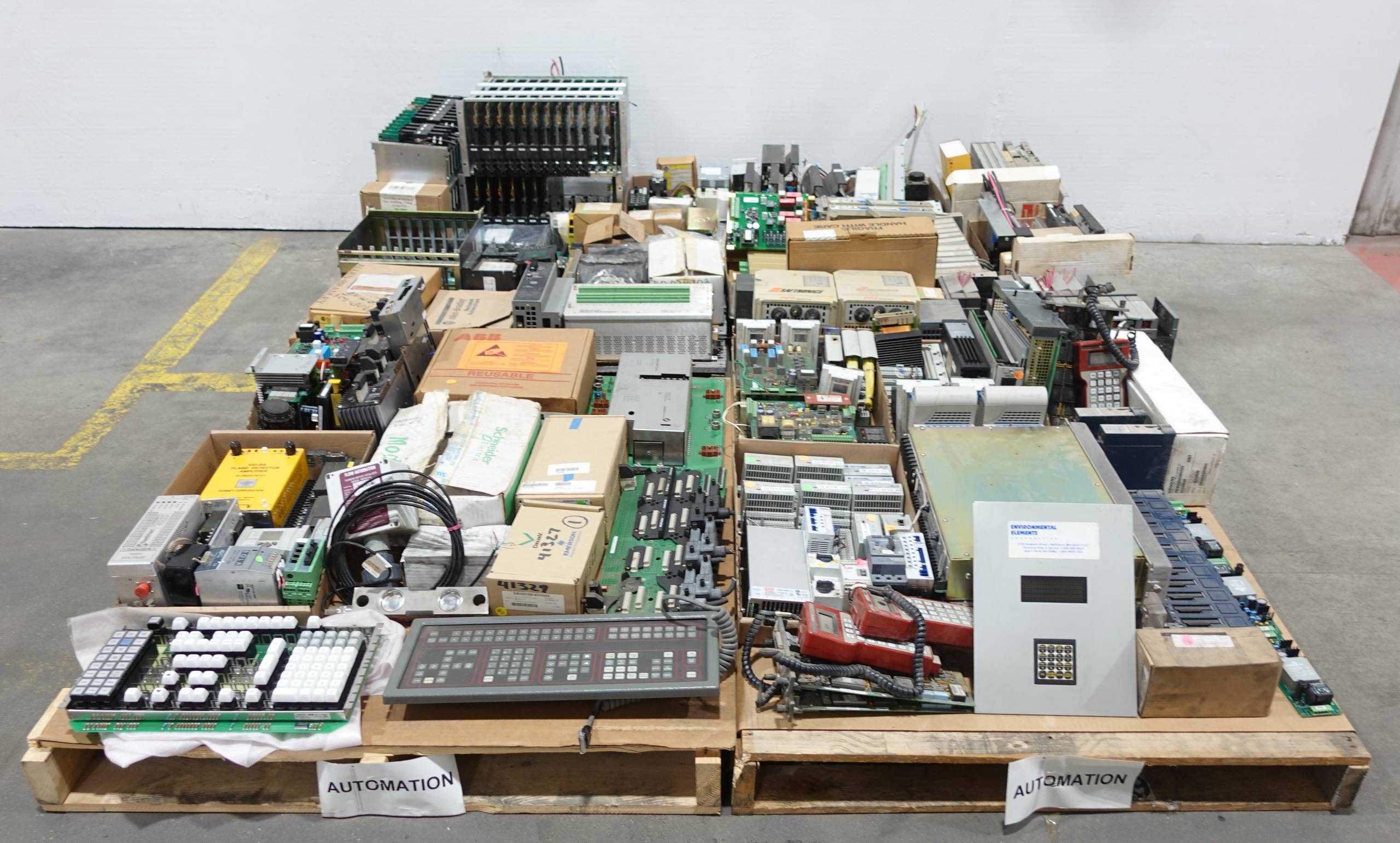 4 PALLETS ASSORTED AUTOMATION AND ELECTRICAL CONTROLS - AUTOMATION & CONTROLS