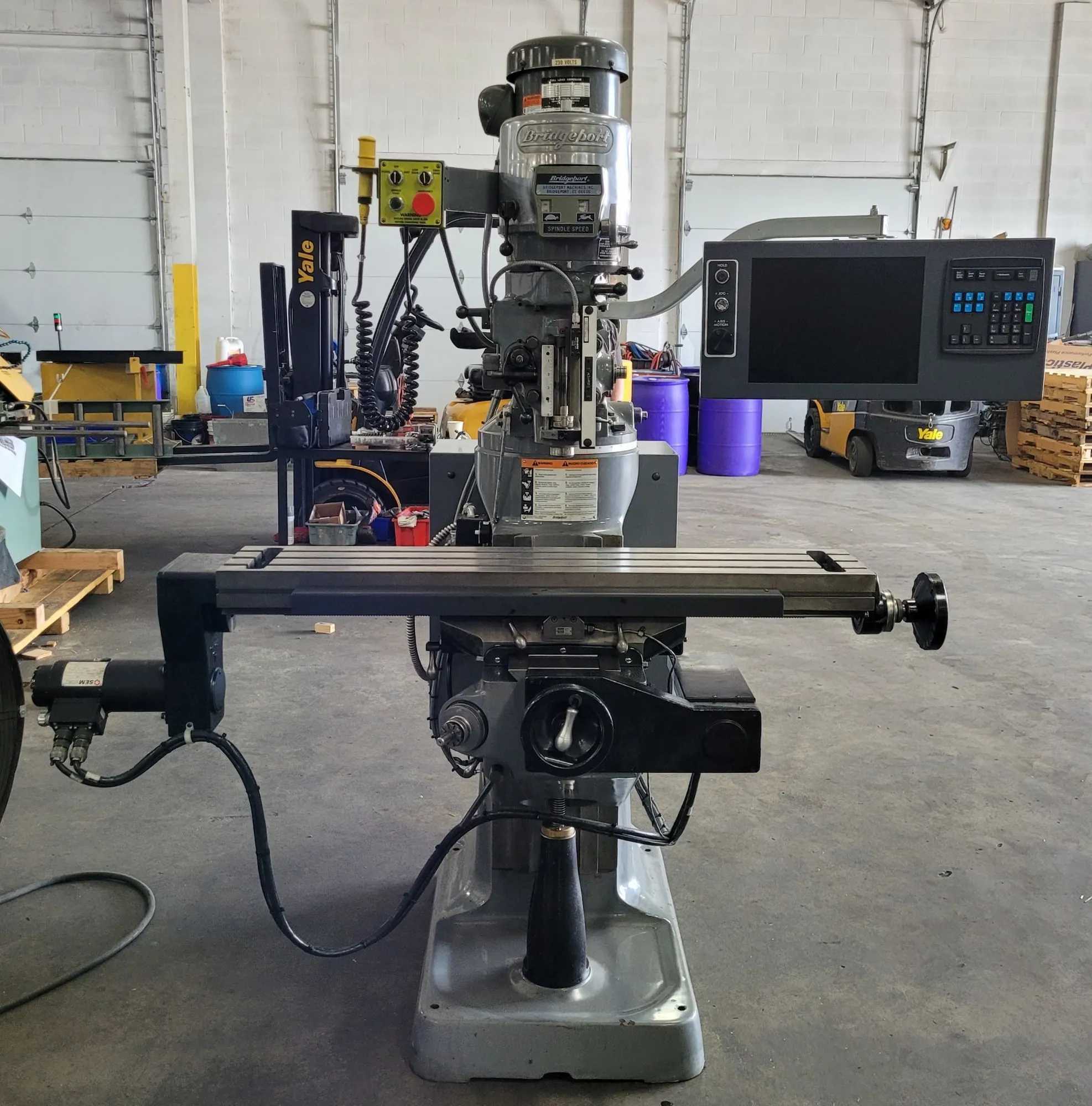 BRIDGEPORT SERIES 1 EZ TRAK SX VERTICAL MILL, 2 HP, 9" X 48" TABLE, R8 TAPER, 60-4200 RPM - VERTICAL MILLING MACHINES