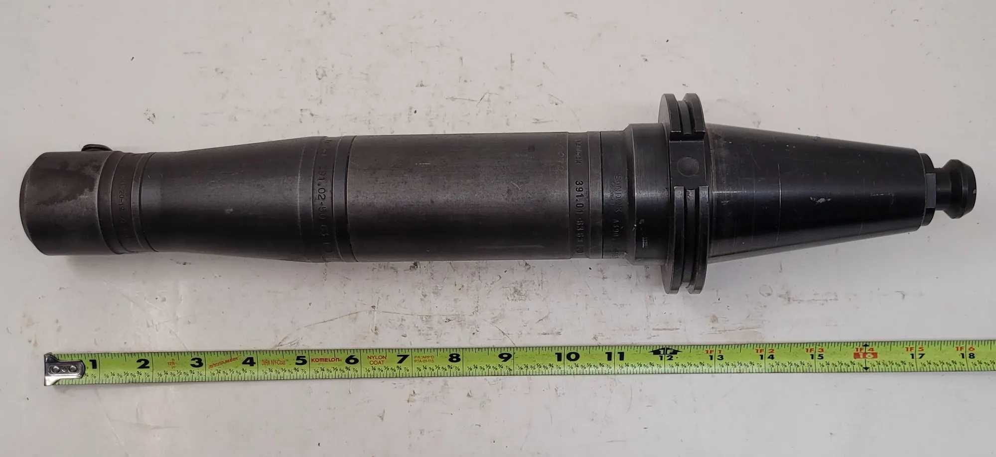 LOT OF 20 CAT 50 TOOL HOLDERS: SANDVIK, BIG KAISER, TECHNIKS, COMMAND, TOOLMEX, YG-1, KENNAMETAL - MACHINING TOOLING & PARTS