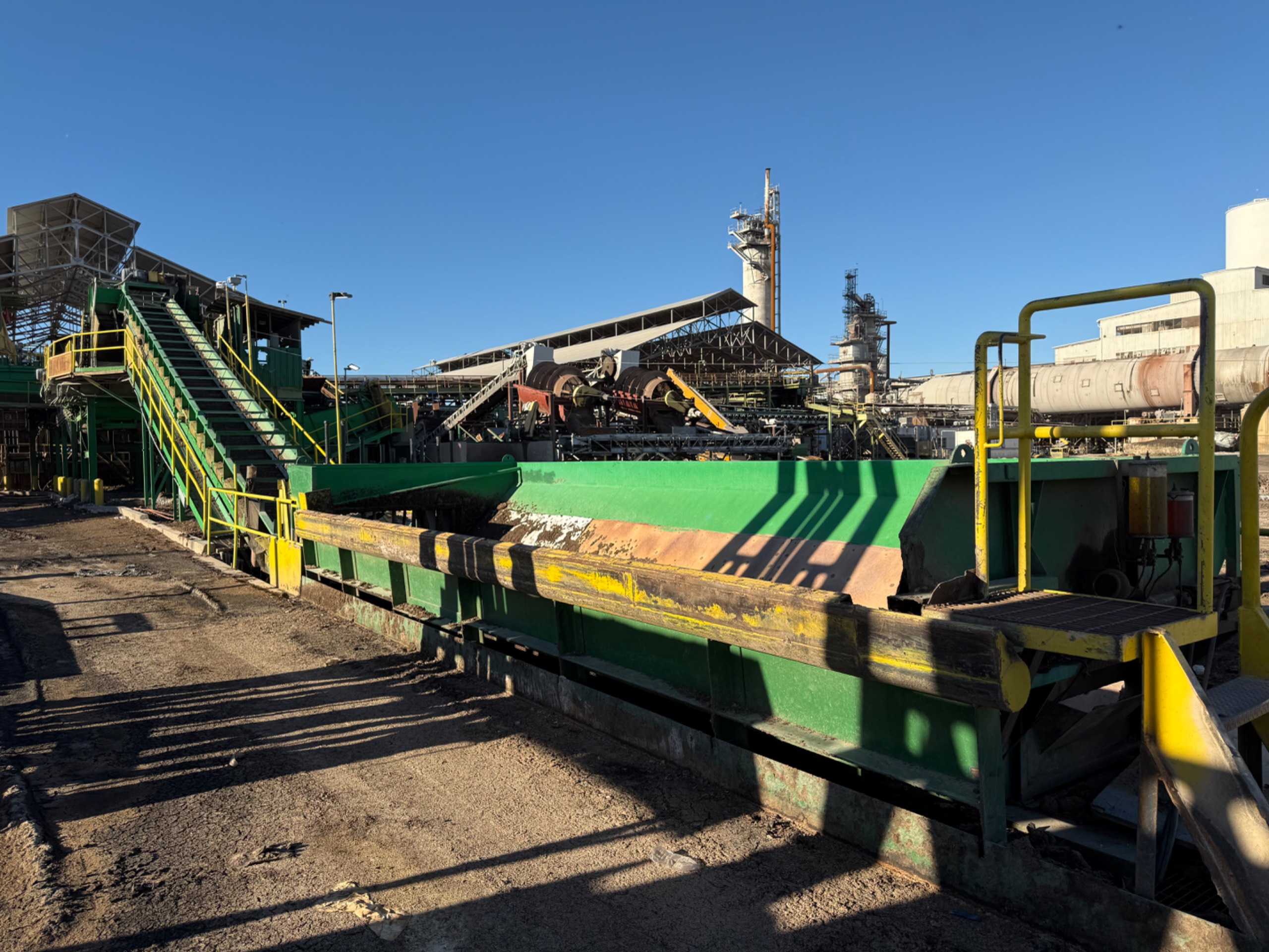 PPI INCLINE BELT CONVEYOR & HOPPER SYSTEM WITH SCALE - BELT CONVEYOR