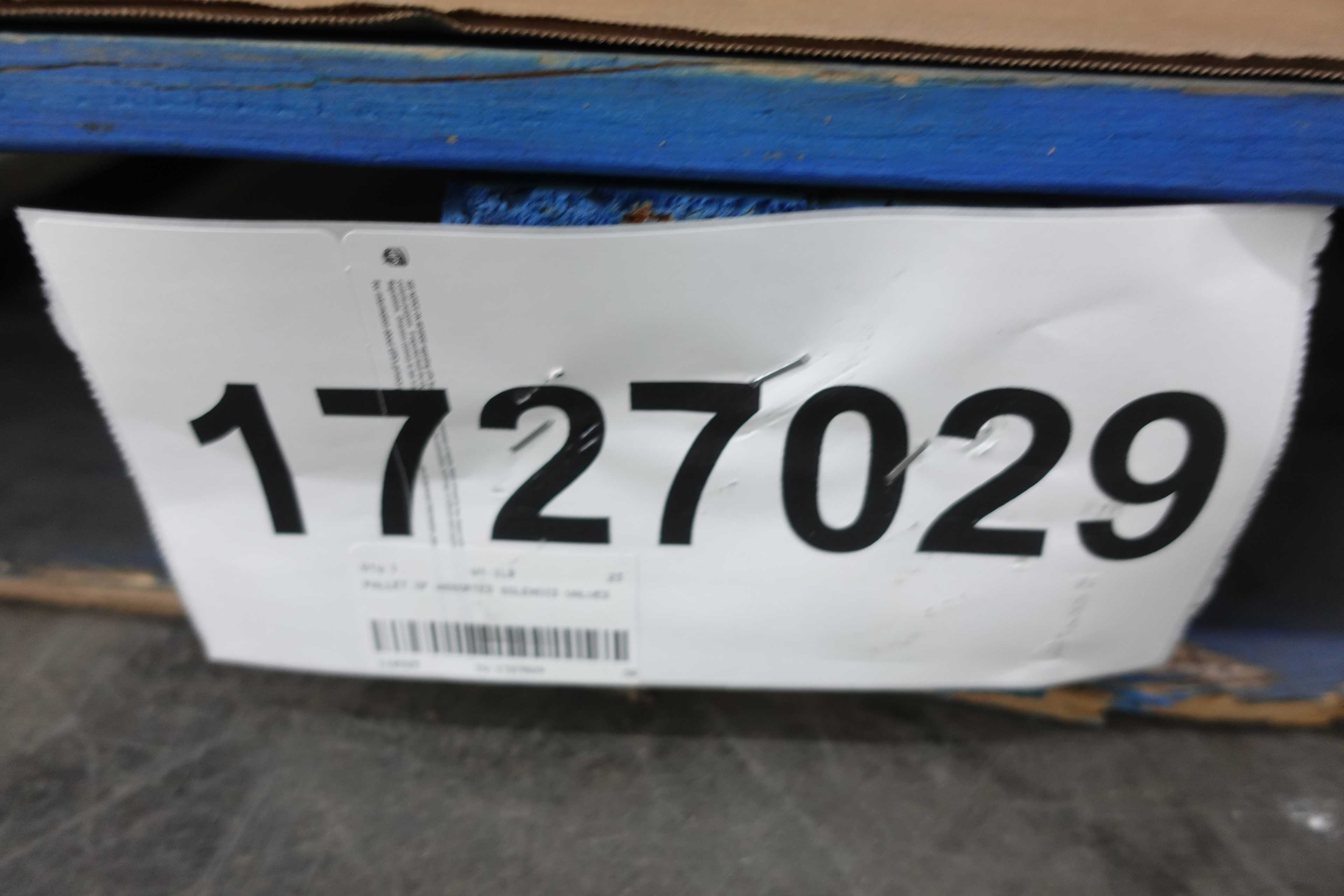 SKU 1727029 - PALLET OF ASSORTED SOLENOID VALVES, ASCO, AVENTICS, AIRTEC, MAC, SKINNER, VERSA - SOLENOID VALVE