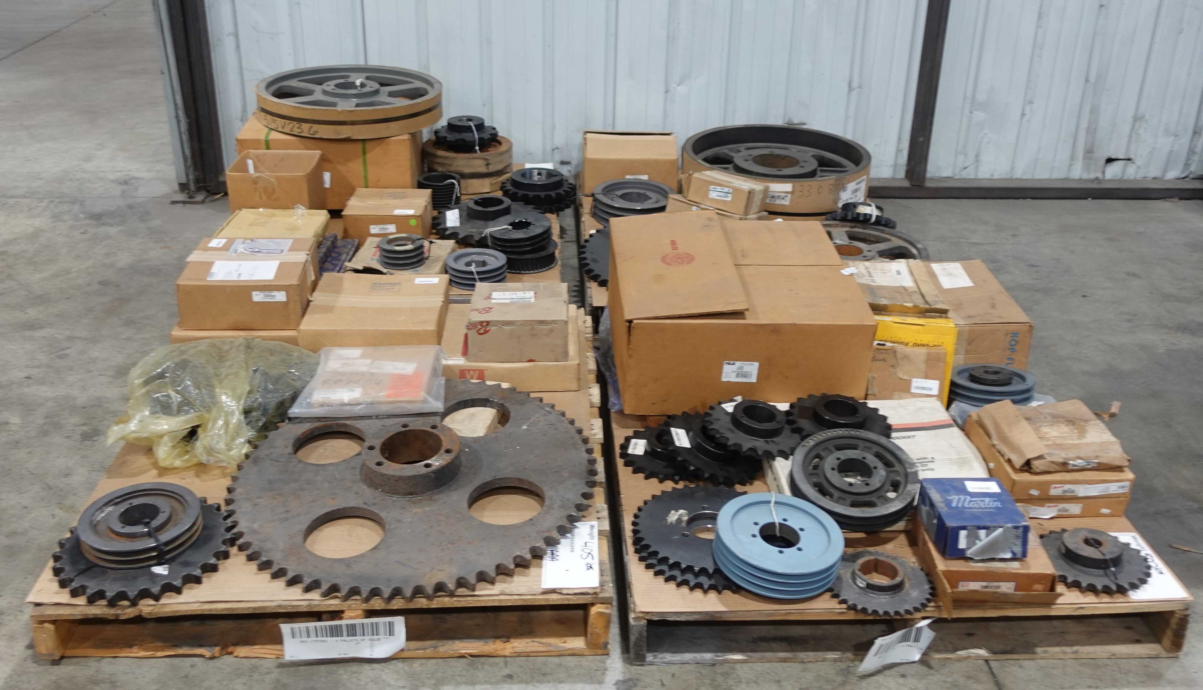 SKU 1757881 - 4 PALLETS OF ASSORTED POWER TRANSMISSION REPLACEMENT PARTS - POWER TRANSMISSION