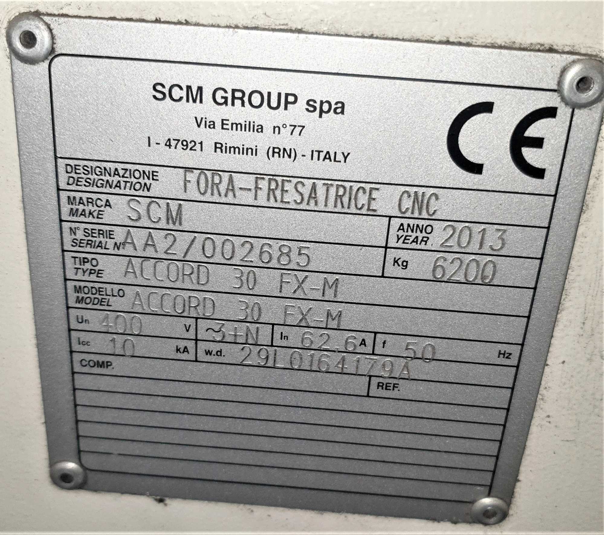 2013 SCM ACCORD 30 FX-M CNC MACHINING CENTER, 3-AXIS, 8.5KW SPINDLE, 24K RPM - CNC ROUTERS