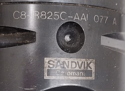 SANDVIK COROMANT COROBORE C8-R825C-AAI 077 A BORING HEAD W/ BIG DAISHOWA CAT50 - MACHINE TOOLING