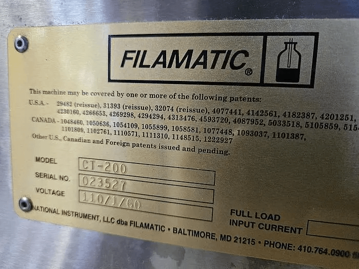 2020 FILAMATIC ECONOFIL AUTOMATIC FILLING AND CAPPING LINE - PACKAGING