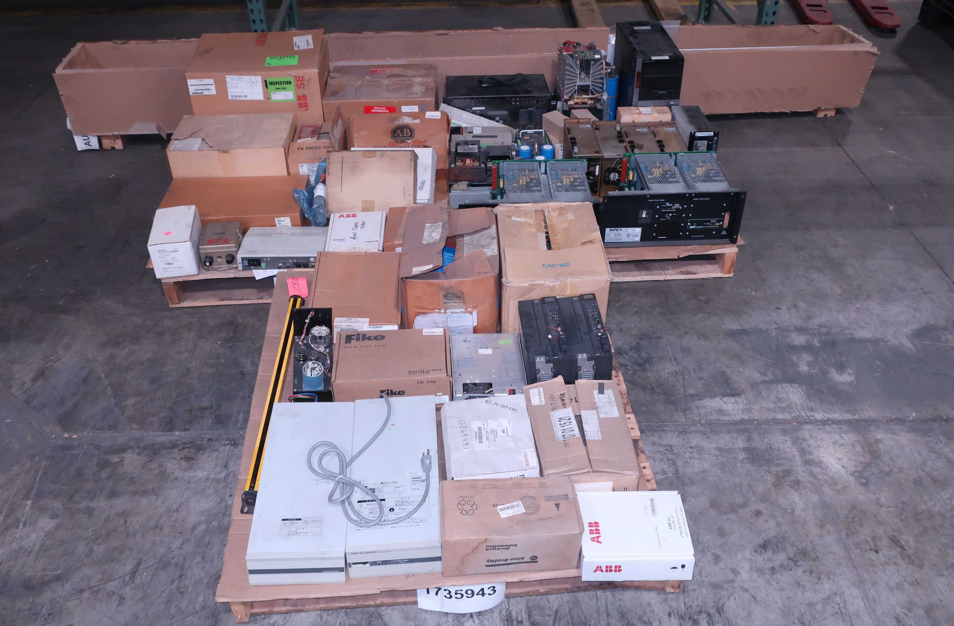 SKU 1735943 - 3 PALLETS OF ASSORTED AUTOMATION, POWER SUPPLIES, SWTCHES, SENSORS, MODULES - AUTOMATION & CONTROLS