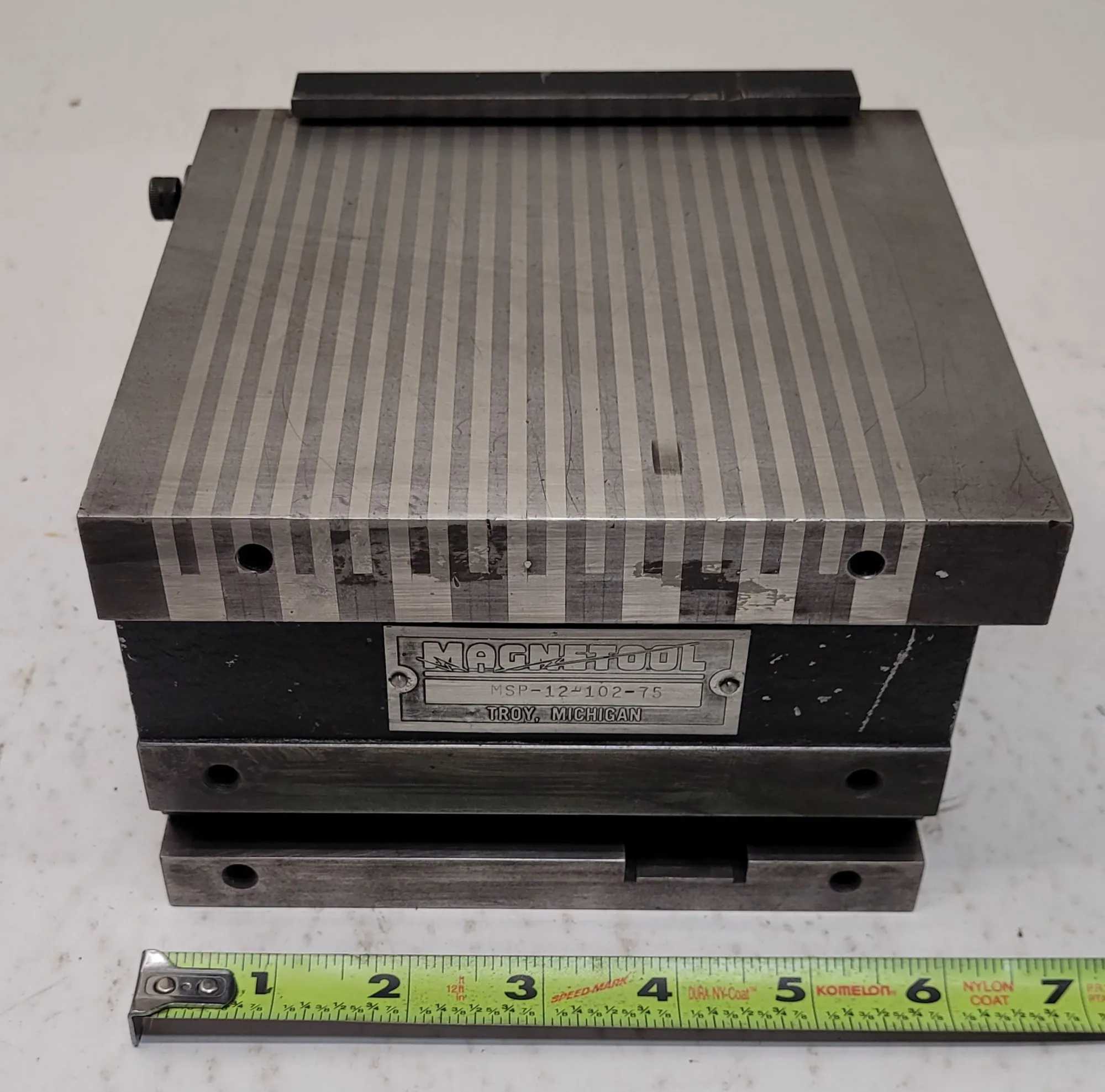 MAGNETOOL MSP-12-102-75 MAGNETIC SINE PLATE - MACHINE TOOLING