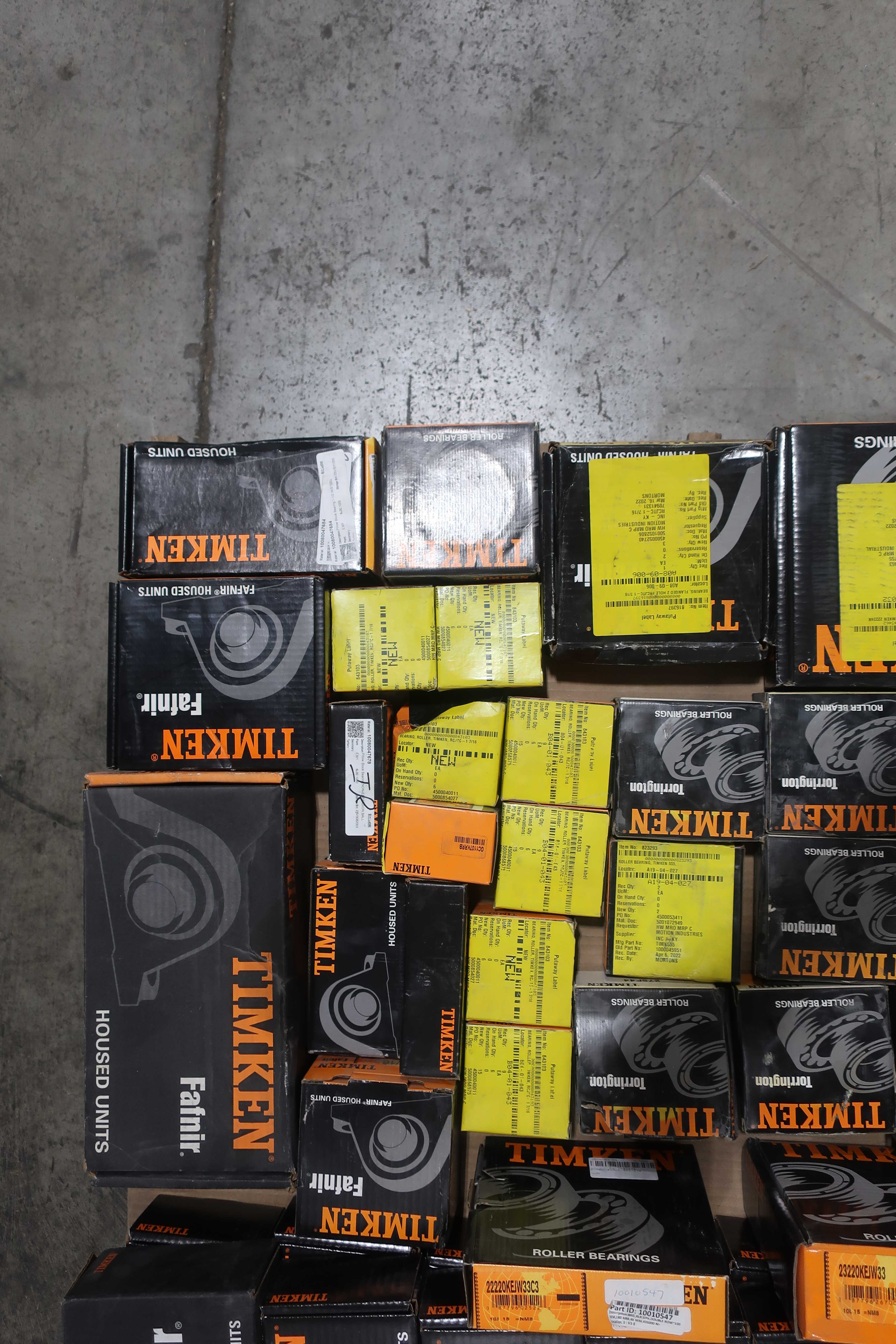 SKU 1749178 - PALLET OF ASSORTED TIMKEN BEARINGS - BEARINGS