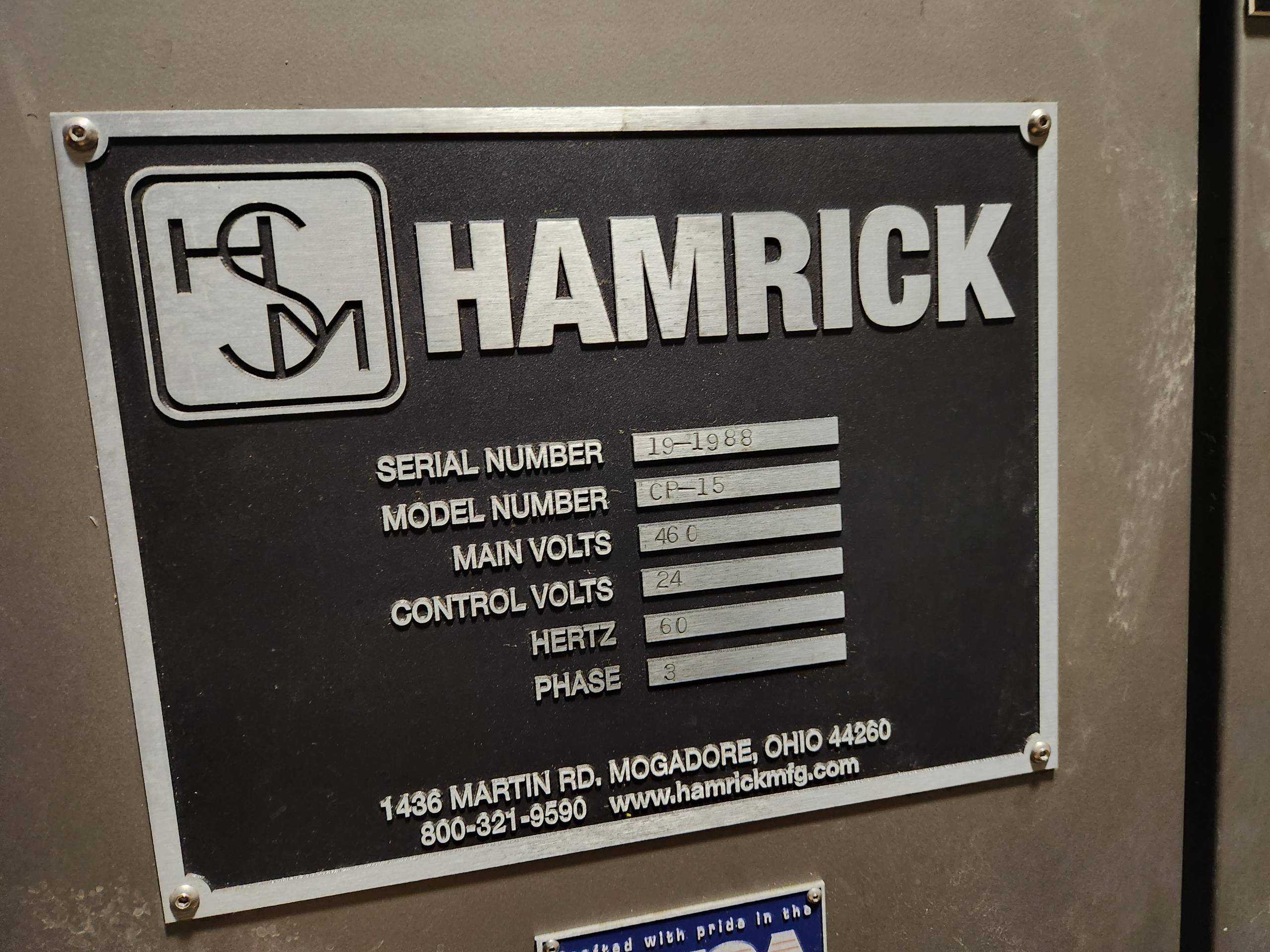 HAMRICK CP-15 CASE PACKER - PACKAGING