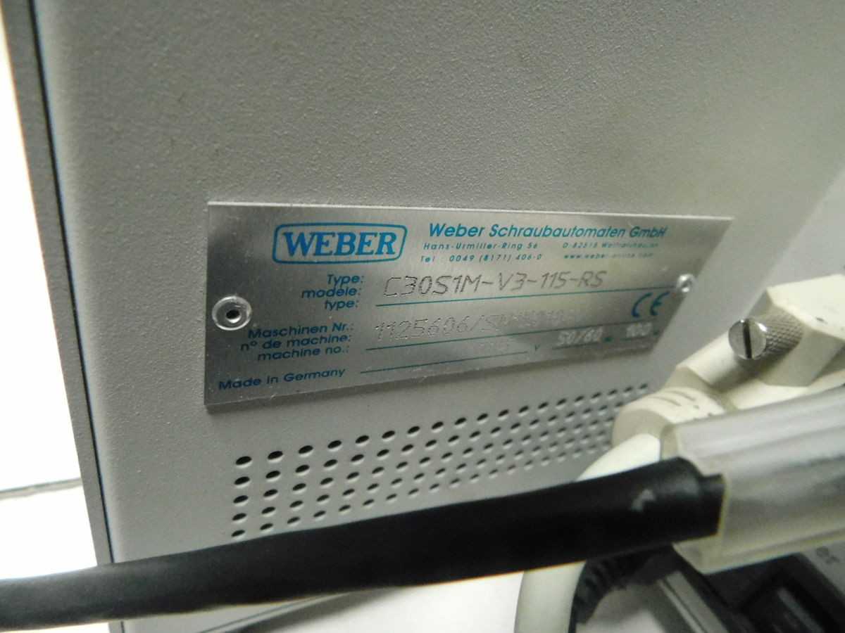 WEBER C30S1M MDW03 ZEB240 WN133873, SCREW MACHINES RIVITERS, 120 VAC INPUT VOLTAGE - OPERATOR CONTROLS