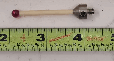 RENISHAW A-5555-0042 PROBE RUBY POINT SOLID CARBIDE STEM M5 THREAD 6MM BALL - MACHINE TOOLING