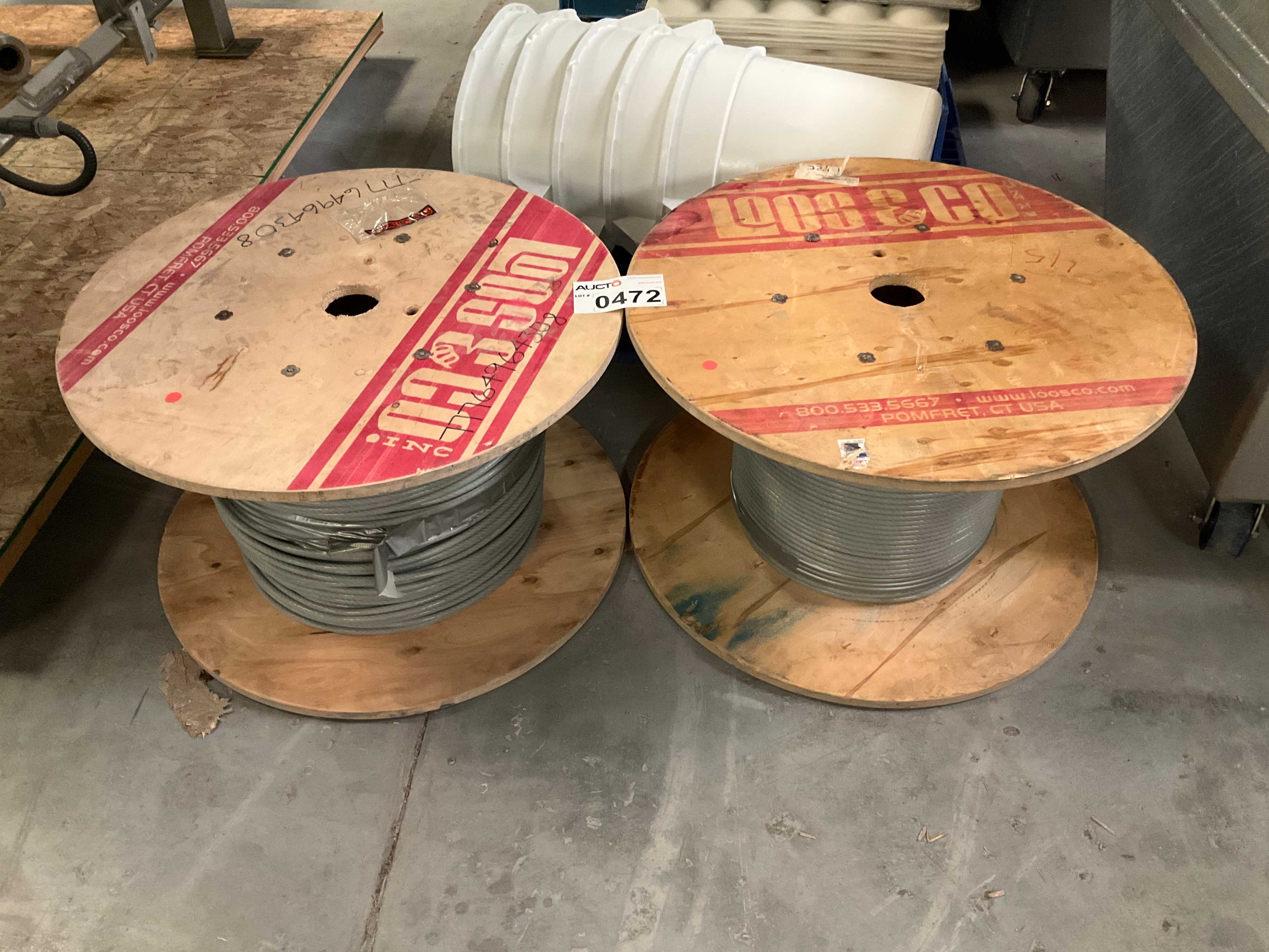 2 Spools of Loos & Co. Inc. Wire Cable - WIRE