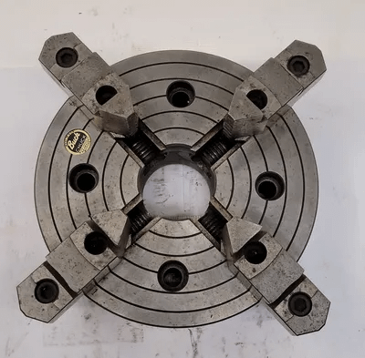 BUCK 6408R LATHE CHUCK, 8" 4 JAW, REQUIRES BUCK ADAPTER PLATE - MACHINE TOOLING