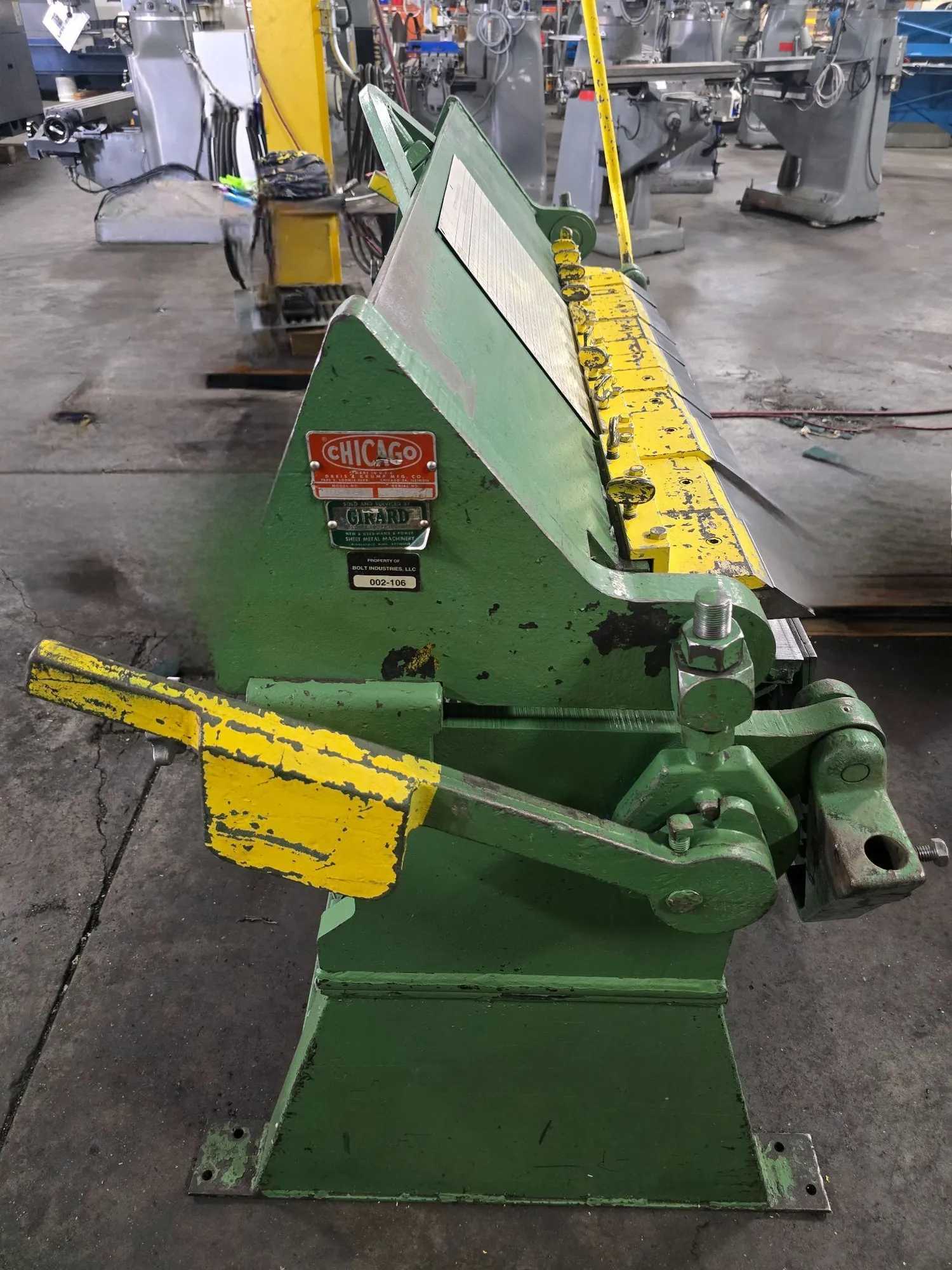 CHICAGO DREIS & KRUMP BPO-414-6 BOX & PAN FINGER BRAKE, 48" BENDING LENGTH, 14 GA CAPACITY - BOX & PAN BRAKES