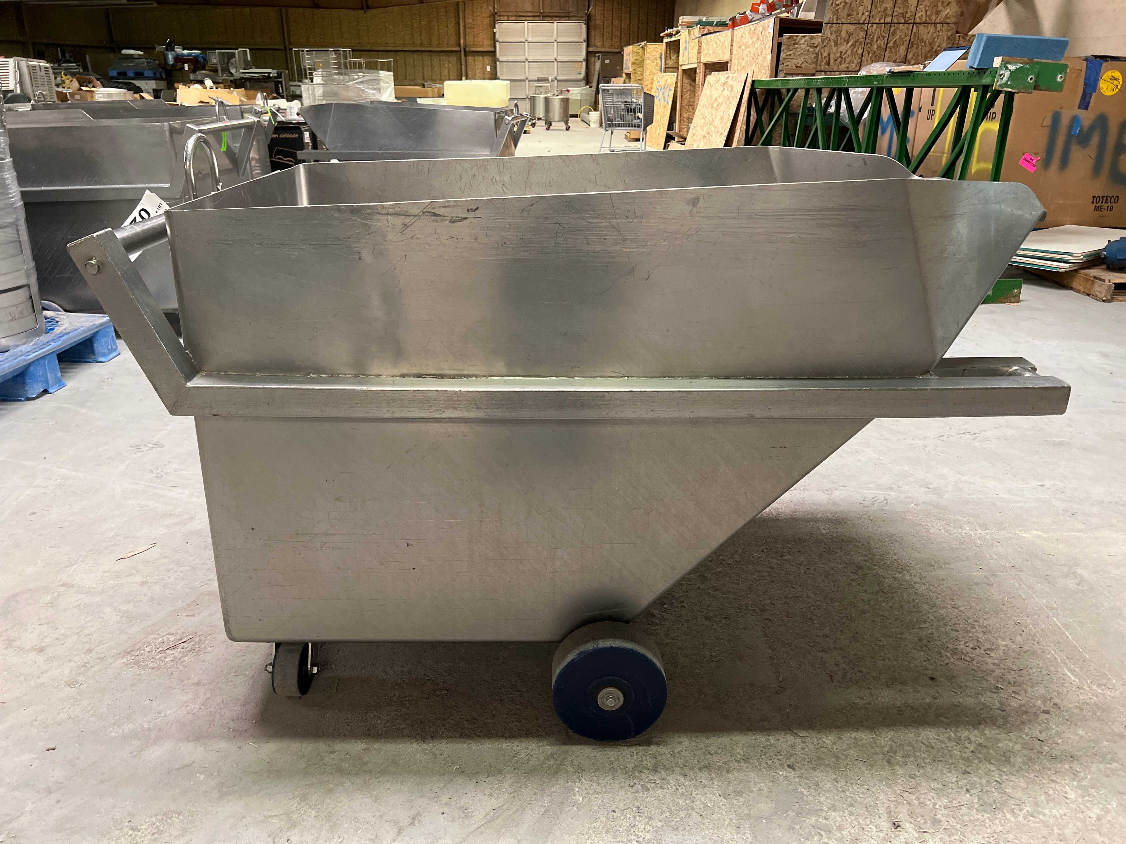 Stainless Steel Dump Cart Hopper - ROLLING CARTS